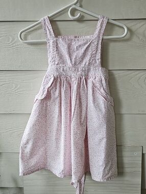 Edgehill Collection Pink Floral Pinafore
